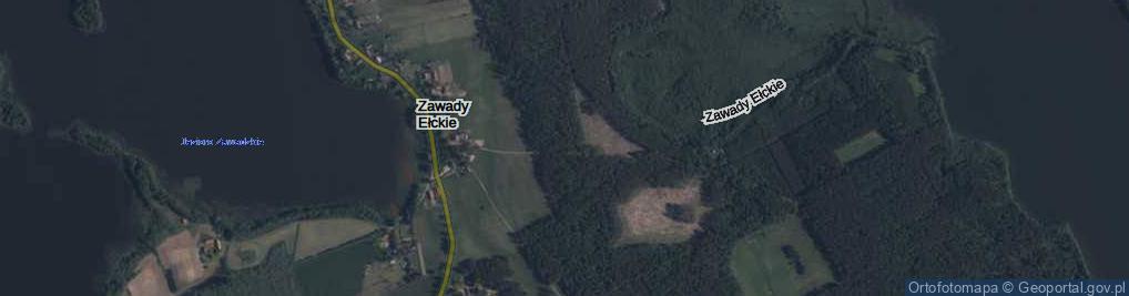 Zdjęcie satelitarne Zawady Ełckie ul.
